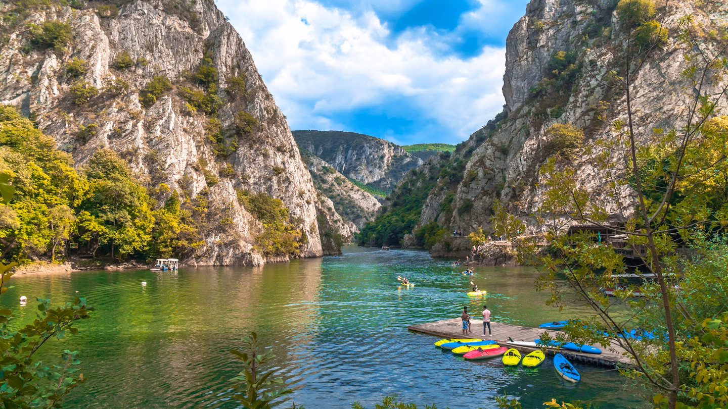 Lake in North Macedonia for travellers, campers, tourists and nature lovers